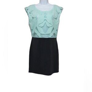 Aryn k mini sheath embroidered dress M party wedding casual vacation boho Y2K